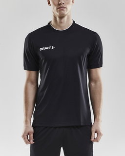 Craft Sport-Tshirt Progress Practise (100% Polyester) schwarz/weiss Herren
